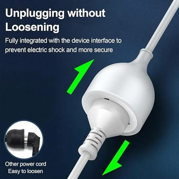 Multybyte Power Cord Extension Cable (Male to Female) with 5 Meters