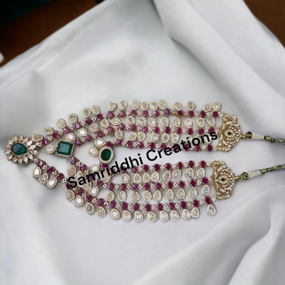 Diamonds Ruby Necklace - Size: 20 Inch