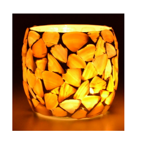 Glass Sheep Candle Votive Holders