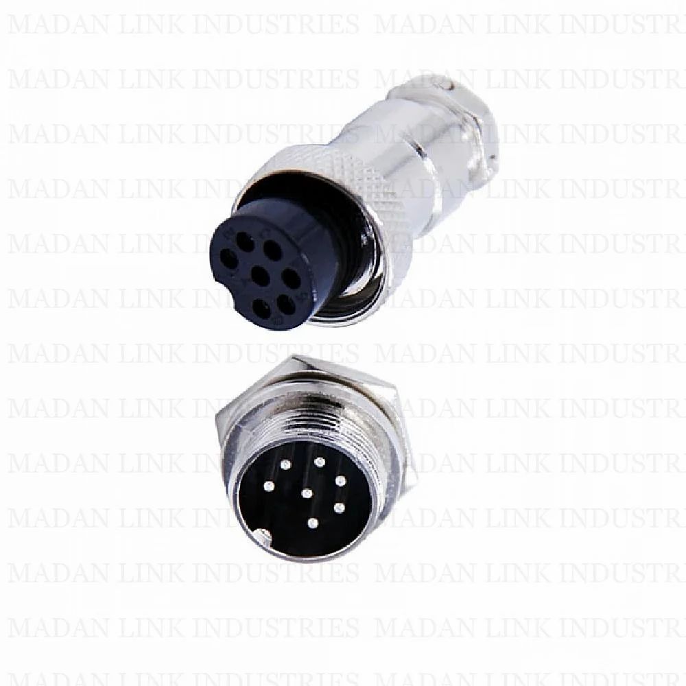 Gx-16 7 Pin Mrs Connector Male Female Panel Mount Aviation Connector Plug