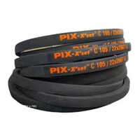 Pix V Belt - Rubber, 5mm Width X 20m Length, Black Color | Narrow Deep Design For Power Transmission Applications