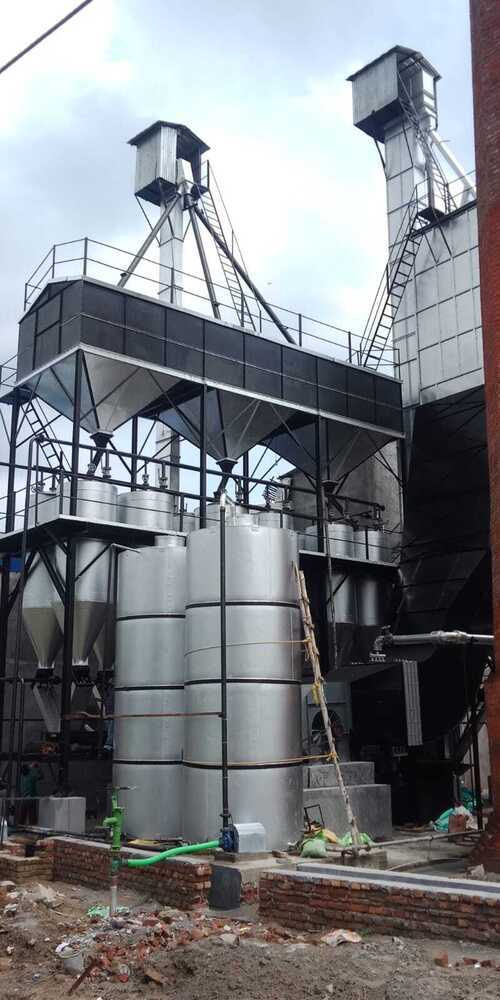 Paddy Parboiling Plant - Stainless Steel, 15x10x8 m , Variable Capacity, 3-Phase Power, 10000 kg Weight, BIS Compliant Processing System