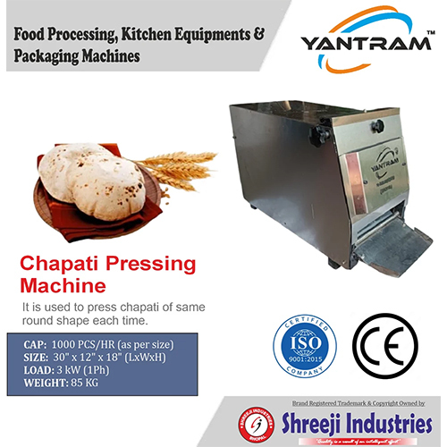 Chapati Pressing Machine