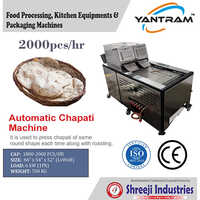 Automatic Chapati Making Machine - 220-240 Volt, High Volume Production Capacity, Fully Automatic, Dough Hopper & Conveyor Belt System | Consistent & Efficient Cooking