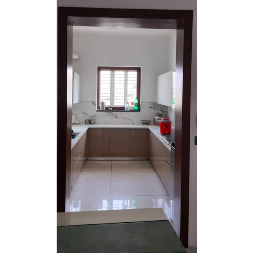 U Shape Acrylic Kitchen Designing Service