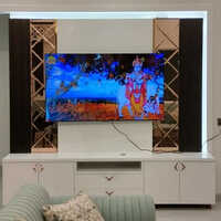 Plywood Laminated Tv Wall Unit - Color: Any Color