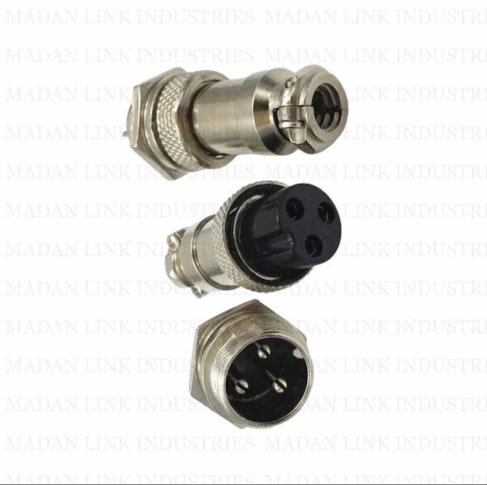 12 MM 3 PIN Aviation Circular Connector