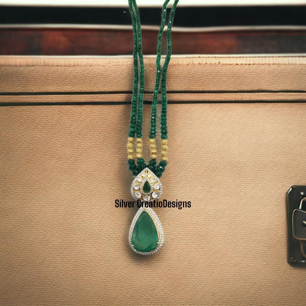 Emerald Necklace - Size: 16 Inch
