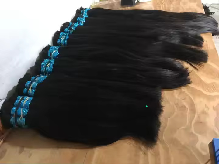 Premium Remy Bulk Hair Extension Black color Virgin Hair Bulk,20 inch