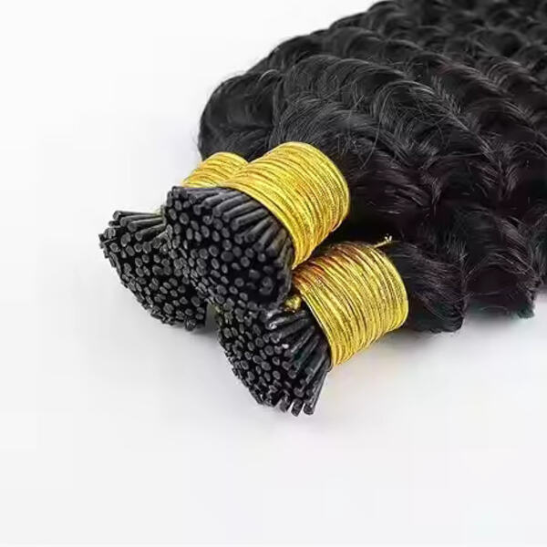 Deep Curly I Tip Human Hair Extension Brazilian Remy Hair(14 Inch )