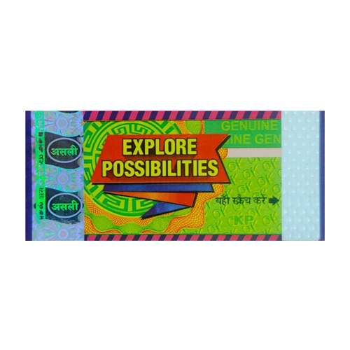 Holographic Scratch Label - Color: Multicolor