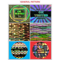 General Pattern Hologram Sticker - Color: Multicolor