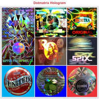 Dot Matrix Hologram Sticker - Color: Multicolor