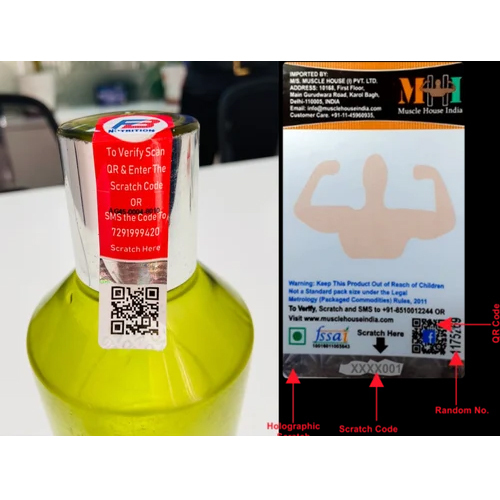 Authentication Verification Tamper Evident Label