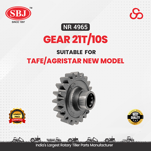 Gear 21T/10S Suitable For Tafe/Agristar New Model - Color: Silver