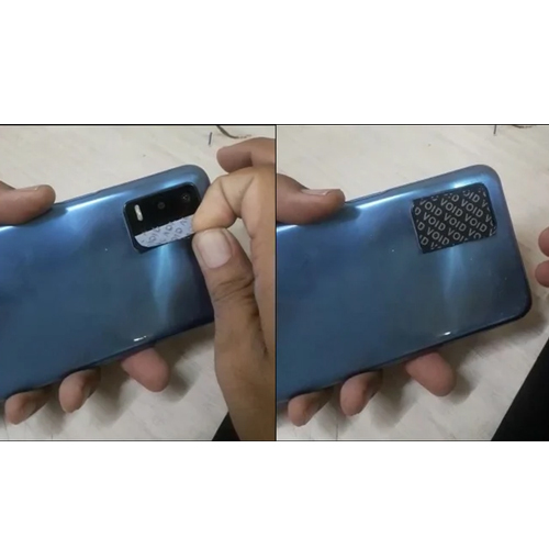 Void Tampered Mobile Camera Label