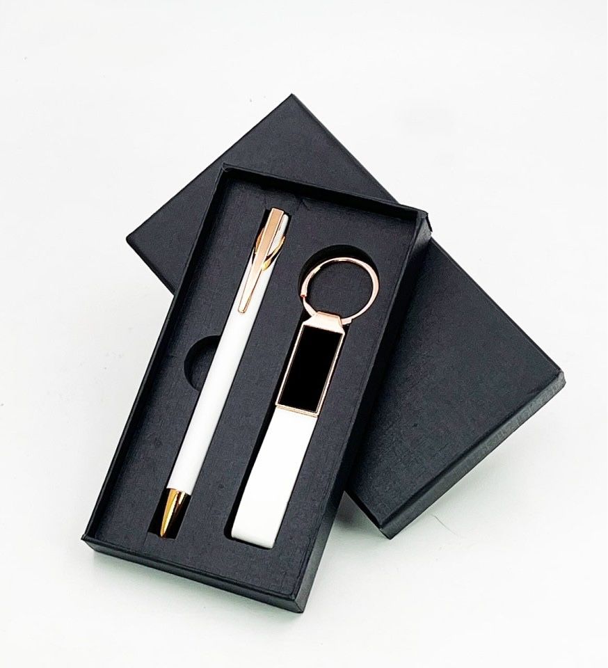 2 In 1 Gift Set - Rectangular Leather Items | High-quality Leather, Elegant Design, Perfect For Any Occasion