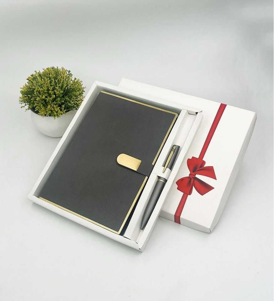 Diary Pen Gift Set - Color: Brown