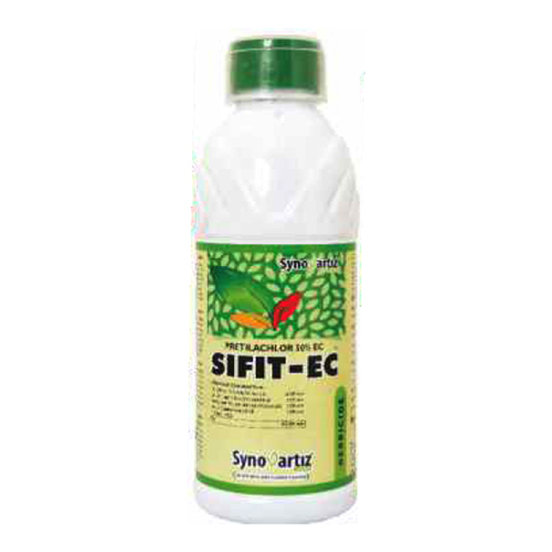 Sifit EC (Pretilachlor 50% EC) एक प्रभावी और विशिष्ट नाशक है जो घास और जड़ी-बूटियों को नियंत्रित करने में मदद करता है। यह फसल सुरक्षा के लिए अनुकूलित किया गया है और आपके उत्पादन को सुरक्षित रखने के लिए अत्यंत प्रभावी है।