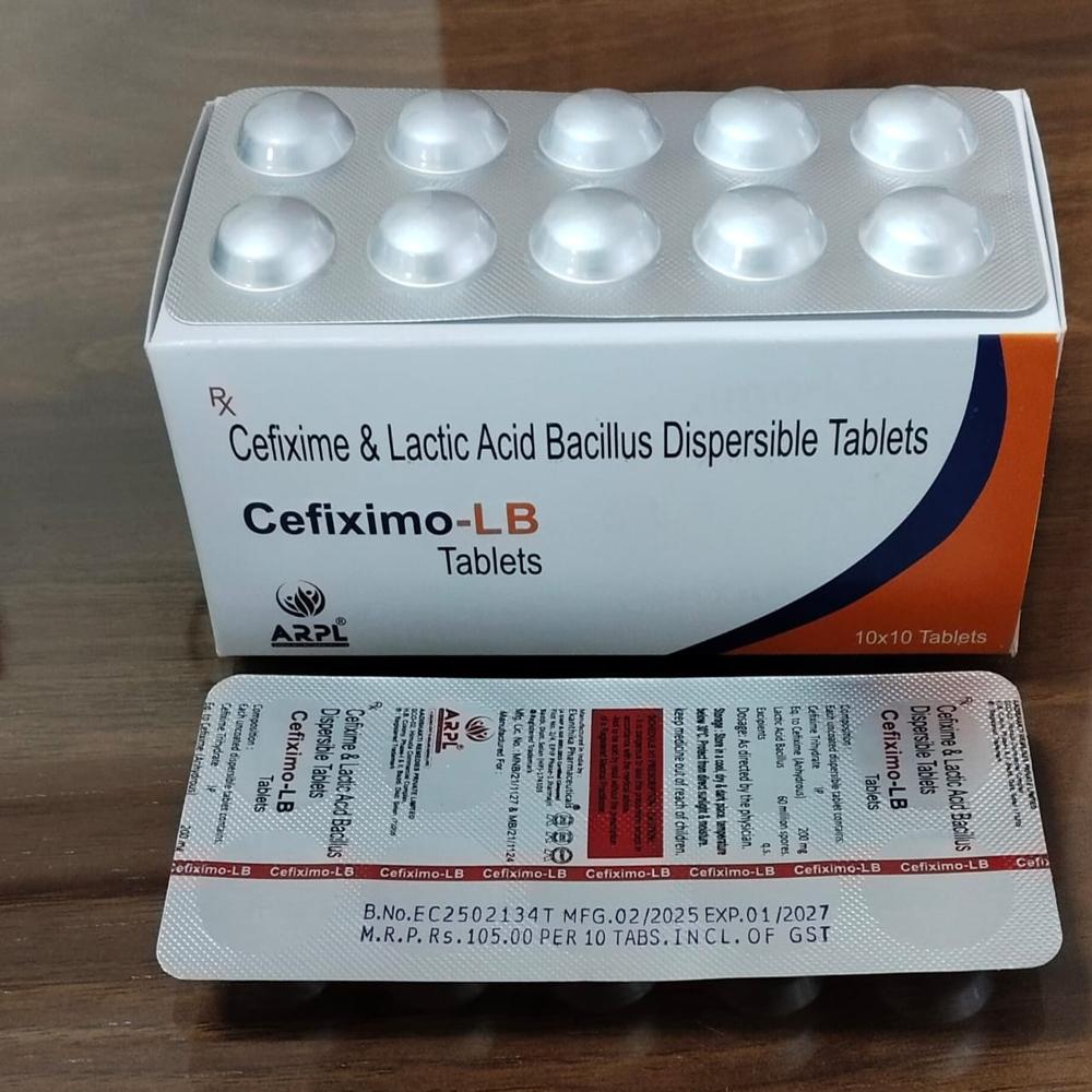 Cefixime & Lactic Acid Bacillus Dispersible Tablets