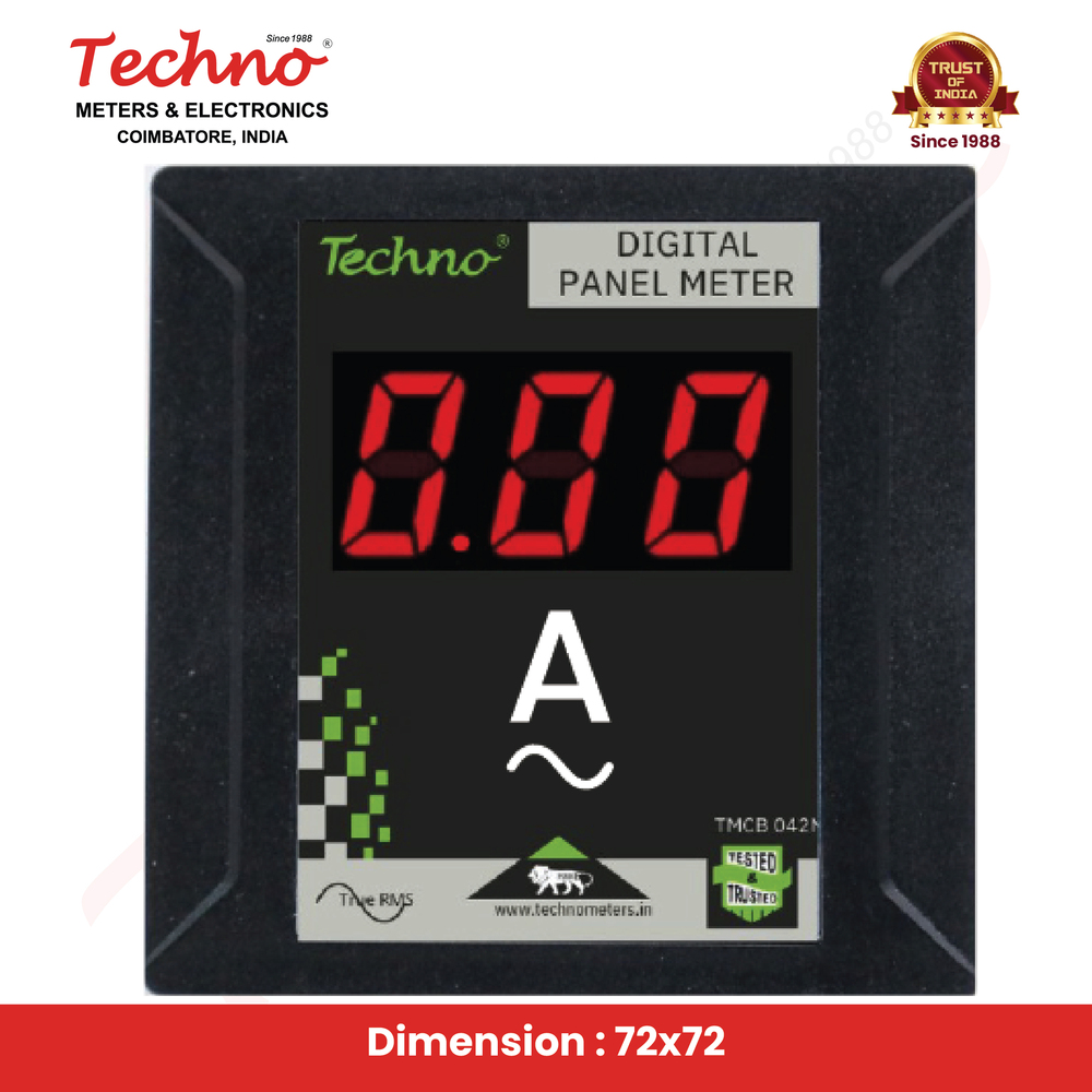 50a Techno Digital Panel Ammeters