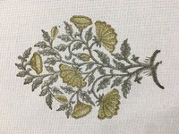 Hand Block Printed Queen Size Waffle Bedcover