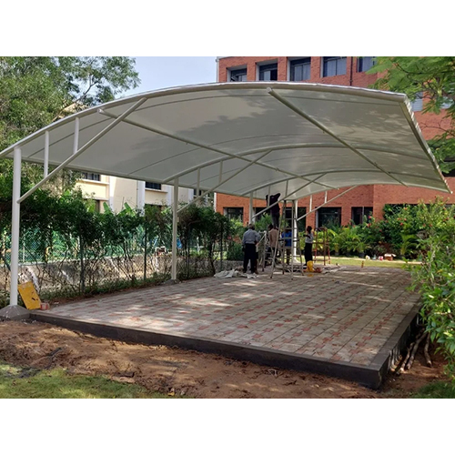 Tensile Fabric Structures - Steel Frame, Customizable Dimensions, Any Color | Durable Weather-Resistant Outdoor Canopies for Hotels & Restaurants