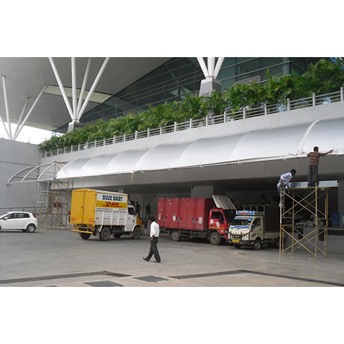 Designer Car Parking Tensile Structure - Steel Frame, Customized Dimensions, Any Color | Durable Tensile Fabric Roof, Stylish Vehicle Protection