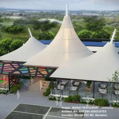 Pvc Fabric Tensile Membrane Structure - Color: Any Color