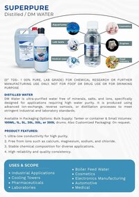 Distilled Water 10 LTR