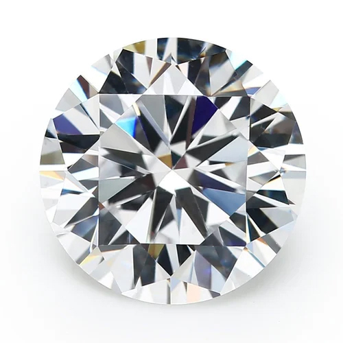 White Round Cubic Zirconia Diamond