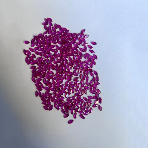 Ms 3-6 Ruby Immitation Cubic Zirconia Gemstone - Color: Pink