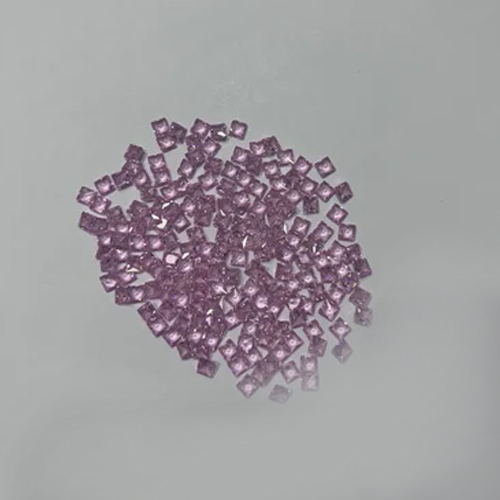 Sq 4.00 Mm Pink Cubic Zirconia Gemstone