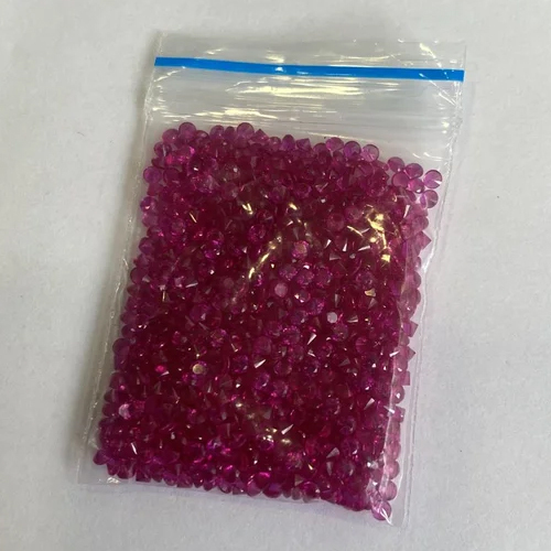 Synthetic Imitation Ruby Gemstone - Color: Red
