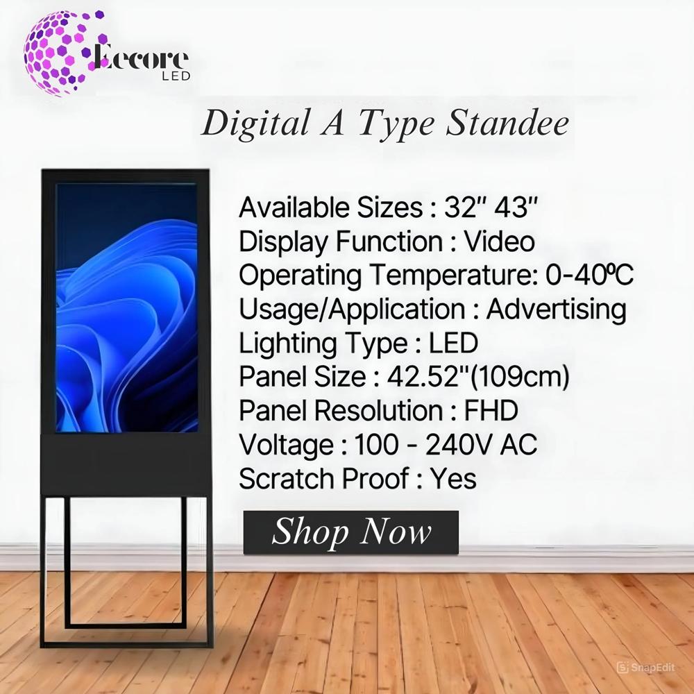 Digital Led Standee - Application: Android Base