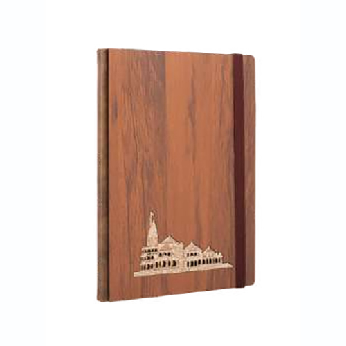 A5 Wooden Notebook Ram Mandir