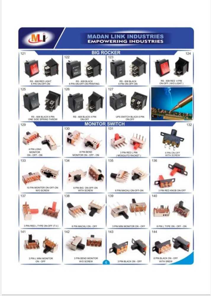 3 PIN BLACK ON-OFF