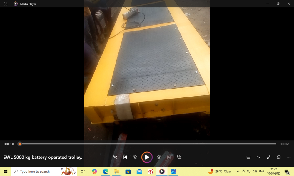 Battery Operated Trolley - Material: Iron