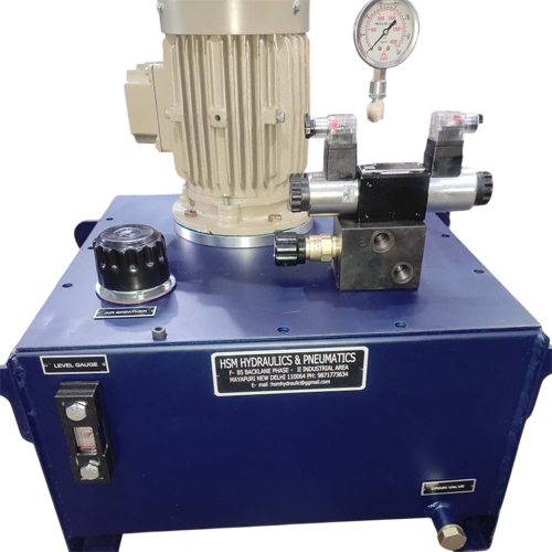 Hydraulic Power Pack 3 H P Solenoid Operated - Color: Blue Paint Coated
