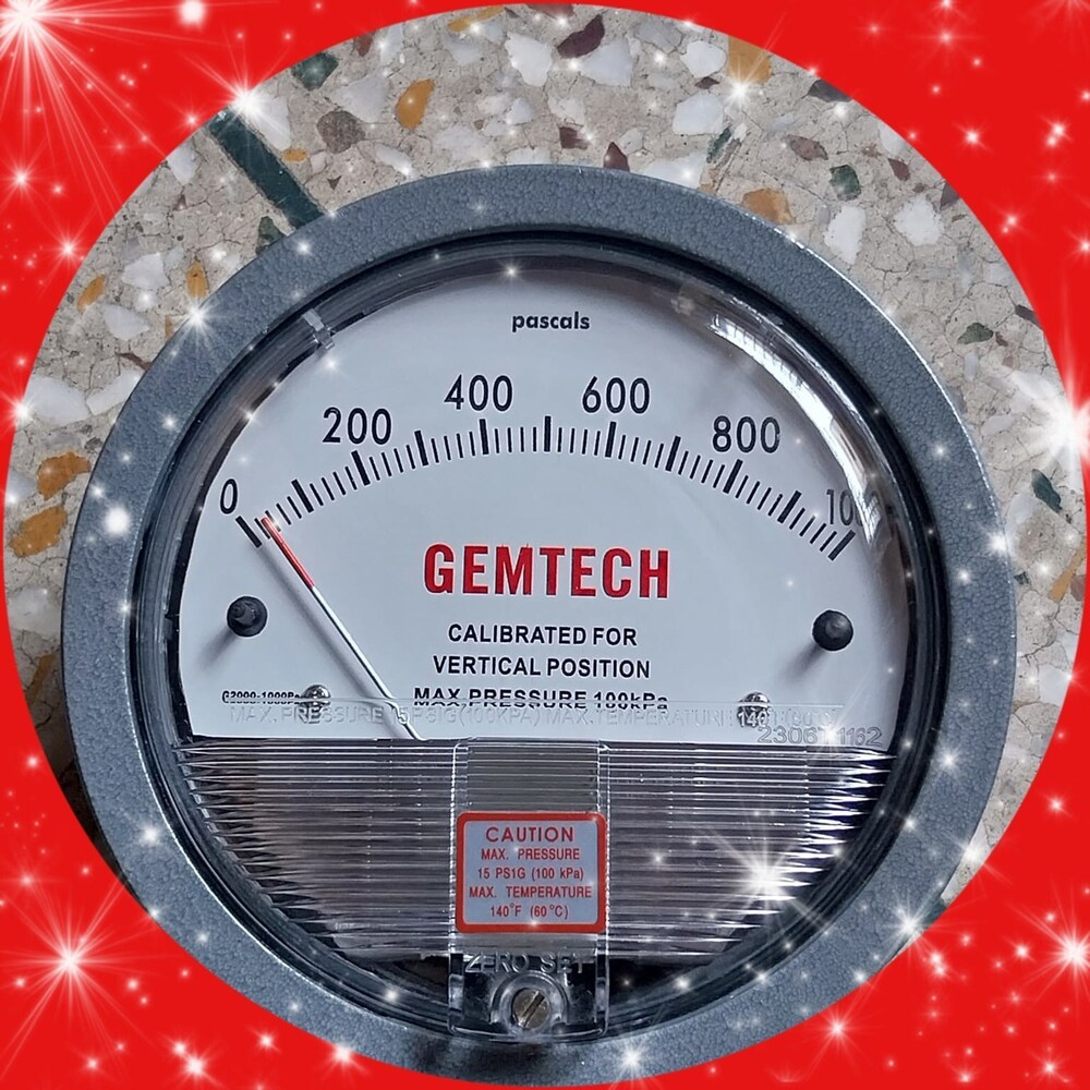 Gemtech Differential Pressure Gauge In Vimal Udyog Bhavan Taikalwadi Mumbai - Accuracy: A 2% (-Ha Model A 1) Of Fs (A 3% (-Ha A 1.5%) On -0