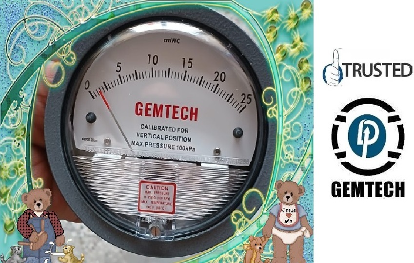 Gemtech Differential Pressure Gauges "Available In Stock" Hoshangabad Madhya Pradesh - Accuracy: A 2% Of Full Span At 70 (21 (A 3% On -0