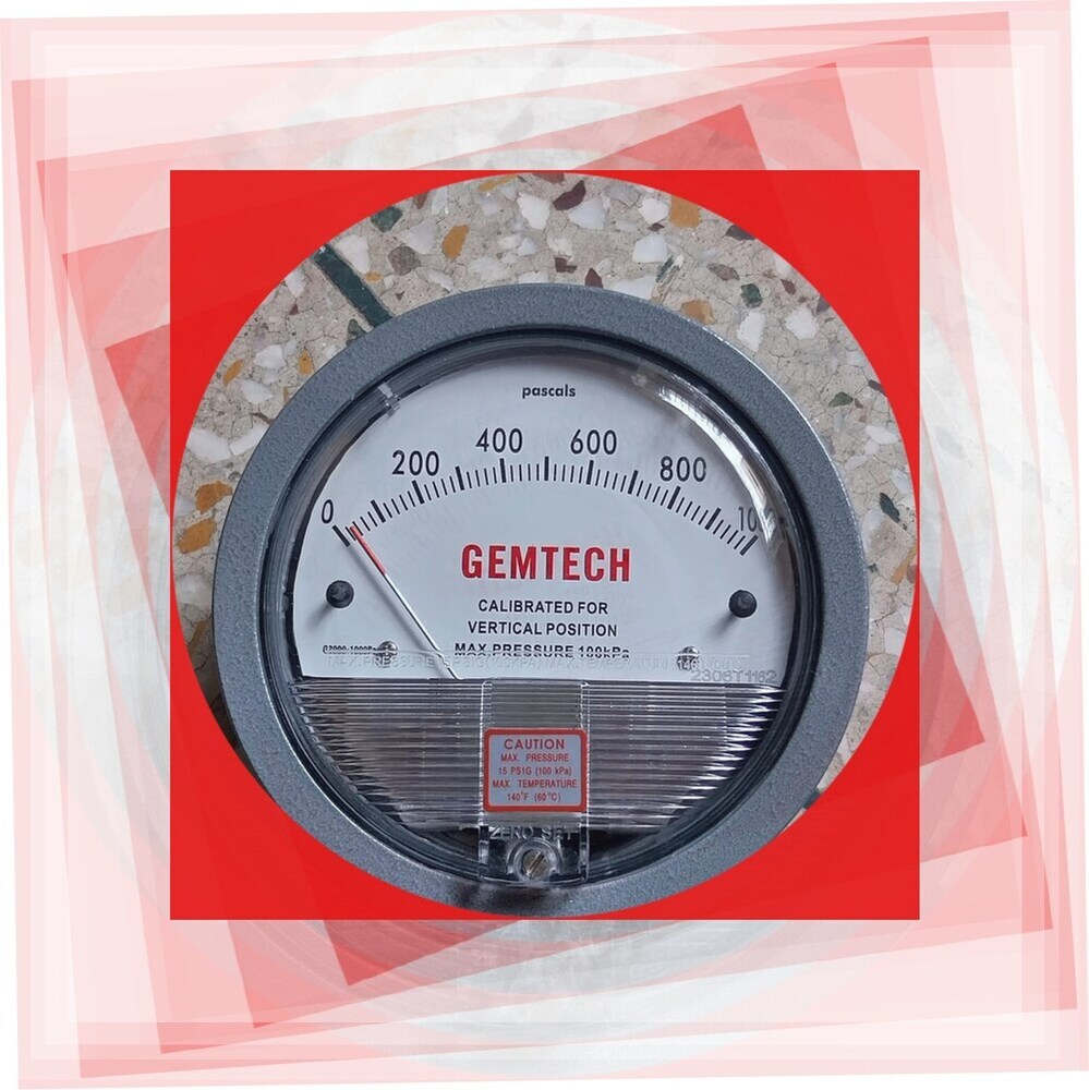 Supplier Gemtech Differential Pressure Gauge In Pathanapuram Kerala