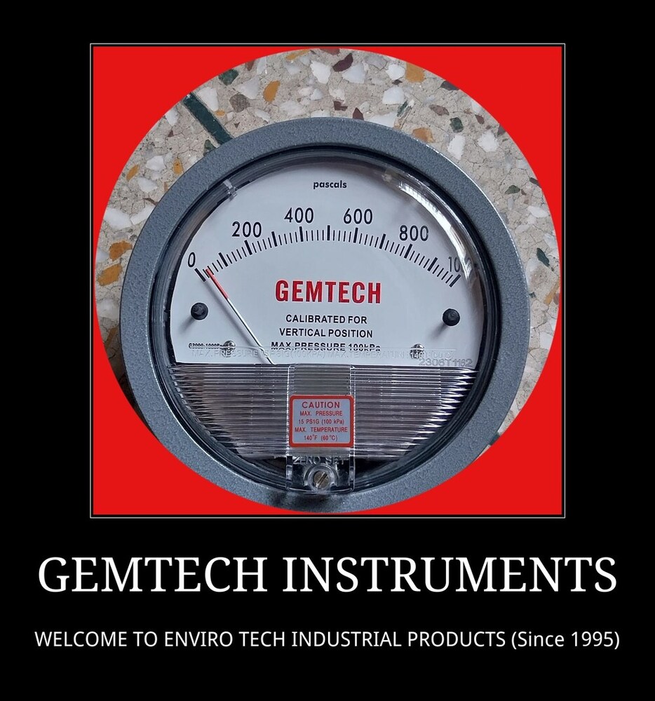 Supplier Gemtech Differential Pressure Gauge In Pathanapuram Kerala