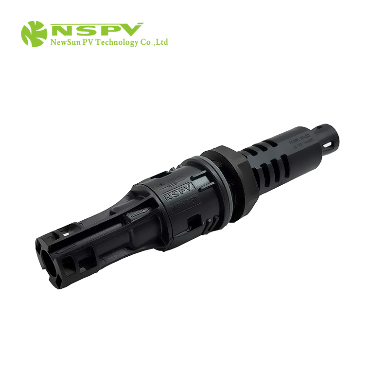 1500vdc 50a Pv Panel Fuse Connector Tuv Panel Fuse Connector Male Type