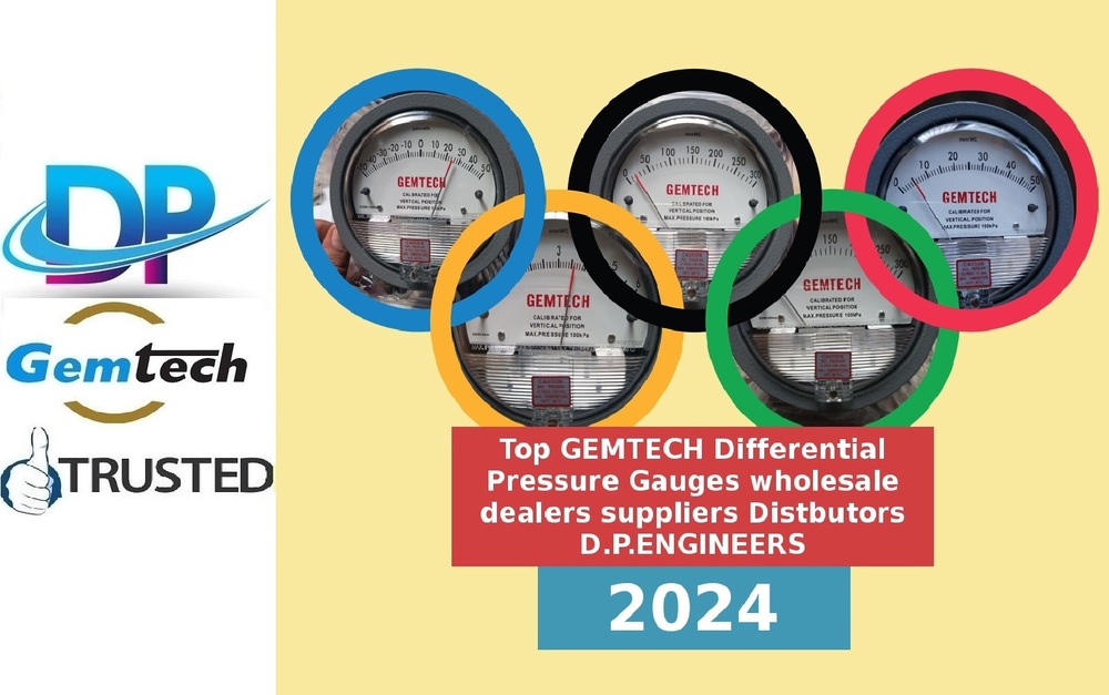 Gemtech Differential Pressure Gauges"in Stock"miyapur Hyderabad Telangana - Accuracy: A 2% Of Full Span At 70 (21 (A 3% On -0