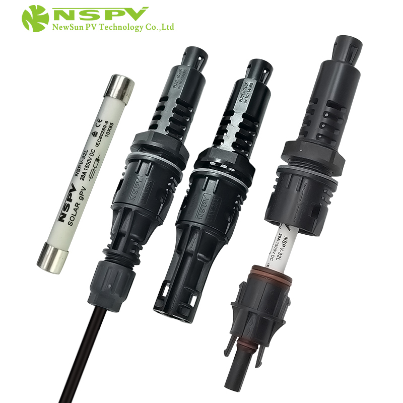 Ip68 Waterproof 1500vdc 50a Solar Panel Fuse Connector Tuv Fuse Connector 3 Types