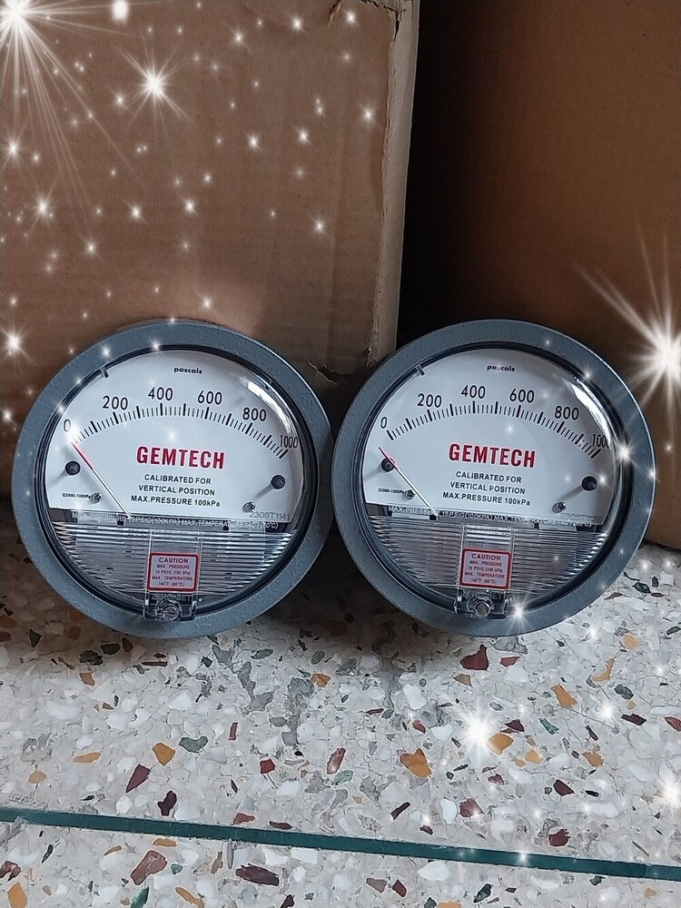 Supplier Gemtech Differential Pressure Gauge In Meerut Uttar Pradesh - Accuracy: A 2% (-Ha Model A 1) Of Fs (A 3% (-Ha A 1.5%) On -0