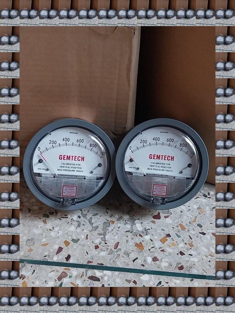 Supplier Gemtech Differential Pressure Gauge In Meerut Uttar Pradesh - Accuracy: A 2% (-Ha Model A 1) Of Fs (A 3% (-Ha A 1.5%) On -0