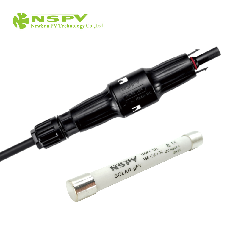 IP68 Waterproof Solar Fuse Connector 1500VDC 50A Cable Female Type