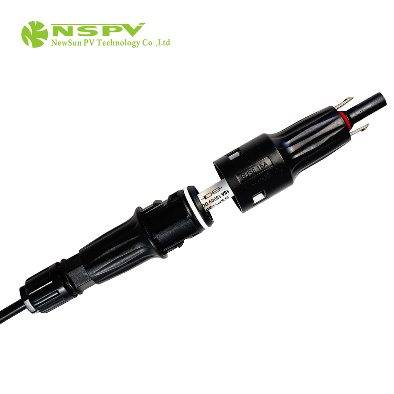 IP68 Waterproof Solar Fuse Connector 1500VDC 50A Cable Female Type